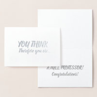 Volledige prof. gefeliciteerd u denkt