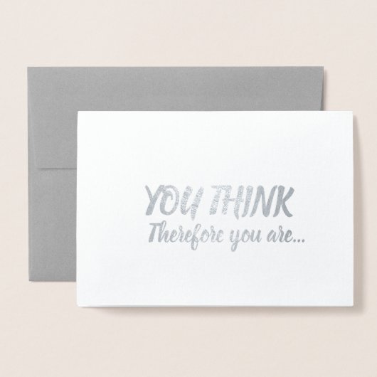 Volledige prof. gefeliciteerd u denkt folie kaarten (Voorkant met envelop)