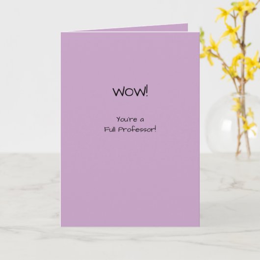 Volledige professor Gefeliciteerd academische prom Kaart (Gele Bloem)