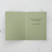 Volledige professor Gefeliciteerd academische prom Kaart (Binnen)