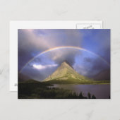 Volledige regenboog en stormachtige lucht boven Gr Briefkaart (Voorkant / Achterkant)