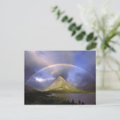 Volledige regenboog en stormachtige lucht boven Gr Briefkaart (Staand voorkant)