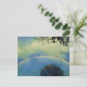 Volledige regenboog in Seurat-stijl Briefkaart (Staand voorkant)