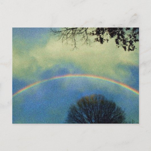 Volledige regenboog in Seurat-stijl Briefkaart (Voorkant)