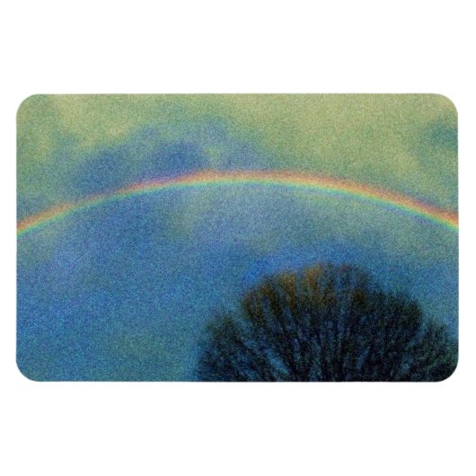 Volledige regenboog in Seurat-stijl Magneet (Horizontaal)