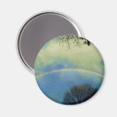 Volledige regenboog in Seurat-stijl Magneet (Voorkant / Achterkant)