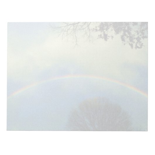 Volledige regenboog in Seurat-stijl Notitieblok (Voorkant)