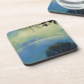 Volledige regenboog in Seurat-stijl Onderzetter (Linkerzijde)