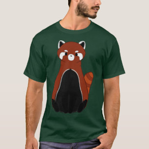 Volledige rode panda t-shirt
