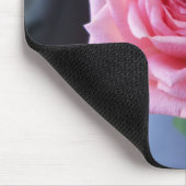 Volledige roze roos muismat (Hoek)