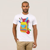 Volledige schooltas Mannen T-shirt (Voorkant volledig)