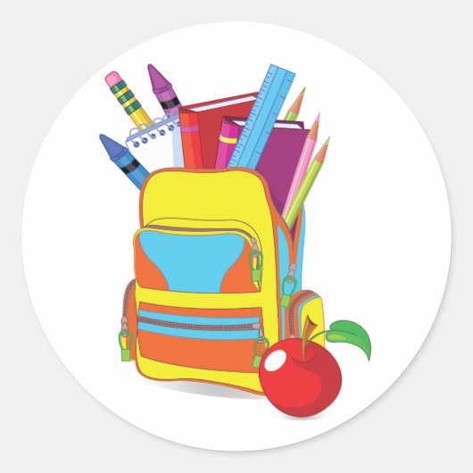 Volledige schooltas Stickers (Voorkant)