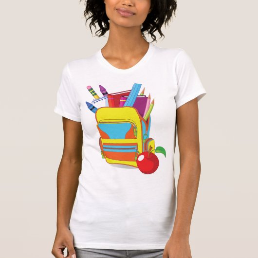 Volledige schooltas Vrouwen T-shirt (Voorkant)
