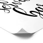 Volledige servicebalk zwart en wit, 8 x 10 bruilof poster (Hoek)