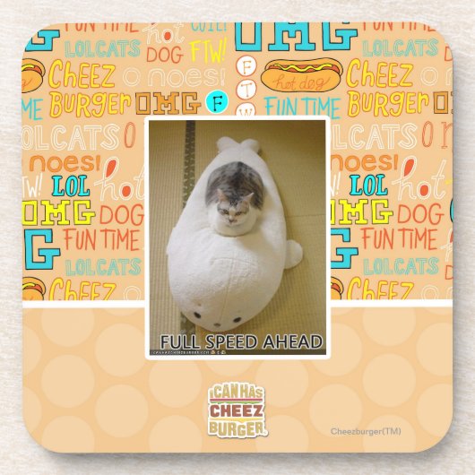 Volledige snelheid vooruit bier onderzetter (Voorkant)