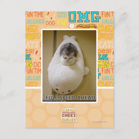 Volledige snelheid vooruit briefkaart (Voorkant)