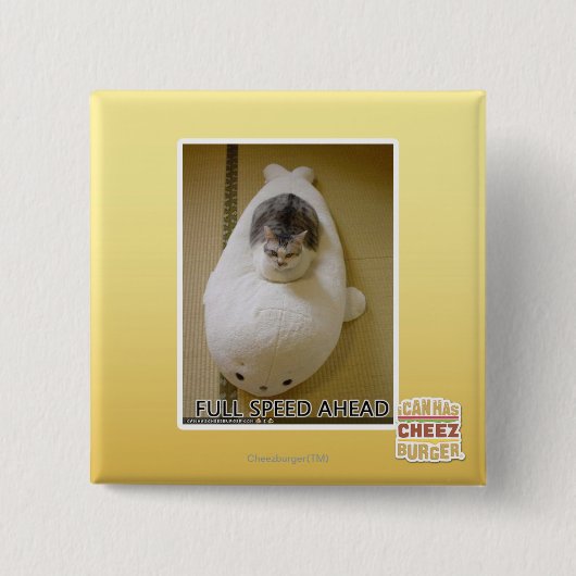 Volledige snelheid vooruit vierkante button 5,1 cm (Voorkant)