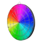 Volledige spectrumregenboog dartbord (Voorkant Rechts)