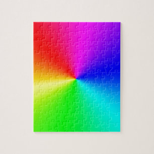 Volledige spectrumregenboog legpuzzel
