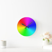 Volledige spectrumregenboog ronde klok (Huis)