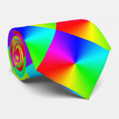 Volledige spectrumregenboog stropdas (Opgerold)