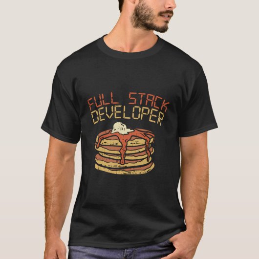 Volledige Stack Developer Programmer Coding Coder T-shirt (Voorkant)