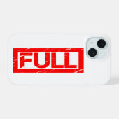 Volledige stempel iPhone 15 case (Achterkant horizontaal)