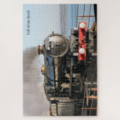Volledige stoom vooruit,  trein, gepersonaliseerd legpuzzel (Verticaal)