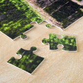 Volledige stoomaandrijving op brug legpuzzel (Zijkant)