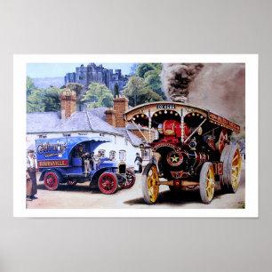 Volledige stoomkracht poster