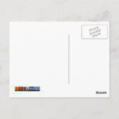 Volledige stoomvooruit  spoorwegmotor briefkaart (Achterkant)