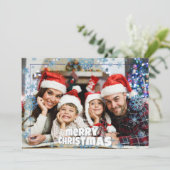 Volledige tekst voor foto's op achterste feestdag feestdagenkaart (Staand voorkant)