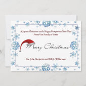 Volledige tekst voor foto's op achterste feestdag feestdagenkaart (Achterkant)