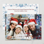 Volledige tekst voor foto's op achterste feestdag feestdagenkaart (Voorkant / Achterkant)