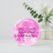 Volledige uitnodiging voor een Moon Party (Staand voorkant)