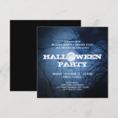 Volledige uitnodiging voor Moon Halloween Party (Voorkant / Achterkant)
