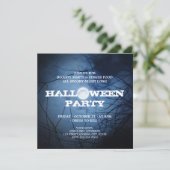 Volledige uitnodiging voor Moon Halloween Party (Staand voorkant)