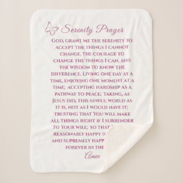 Volledige versie Serenity Prayer Blanket Sherpa Deken