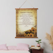 Volledige versie van Serenity Prayer door Reinhold Hangend Wandkleed (Slaapkamer)