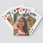 Volledige Verticale Foto Script Aangepaste Naam Pokerkaarten (Achterkant)