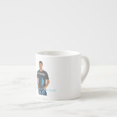 Volledige Verticale Foto - Script Aangepaste Tekst Espresso Kop (Voorkant rechts)