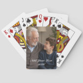 Volledige Verticale Foto - Script Aangepaste Tekst Pokerkaarten (Achterkant)