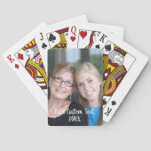 Volledige verticale foto - script aangepaste tekst pokerkaarten (Achterkant)