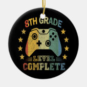 Volledige videogames op 8e niveau keramisch ornament (Voorkant)