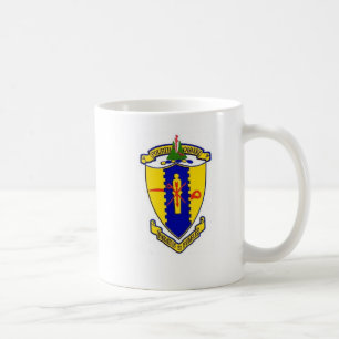 Volledige vierde Cavalerie kreet met kruiste sabel Koffiemok