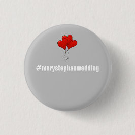 Volledige  weddenschappen - Hashtag Ronde Button 3,2 Cm