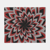 VOLLEDIGE WERVELBLOEM FLEECE DEKEN (Voorkant (Horizontaal))