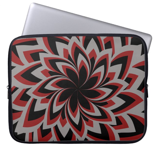 VOLLEDIGE WERVELBLOEM LAPTOP SLEEVE (Voorkant)