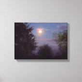 volledige Wolf Moon stijgend Canvas Afdruk (Voorkant)