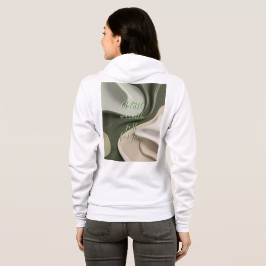 Volledige zip hoodie in stijlvolle graphics (Achterkant volledig)